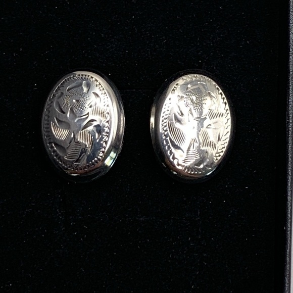 Vintage Burkhardt Sterling Clip on Earrings! - Picture 2 of 7